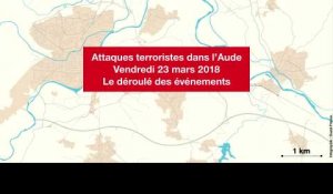 Attaques terroristes dans l'Aude. Trois morts, l'assaillant tué : le déroulé des événements
