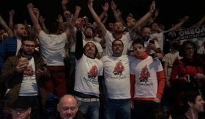 Boxe au Zénith : les supporteurs italiens mettent l'ambiance