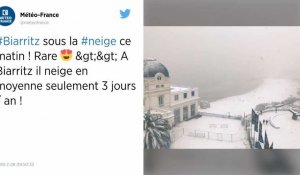 Biarritz et le pays basque se sont réveillés sous la neige !