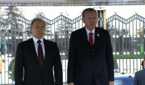 Turquie: Erdogan reçoit Poutine à Ankara