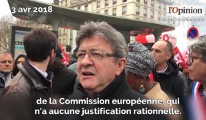 Réforme de la SNCF: pour Mélenchon, «Macron est responsable du chaos»
