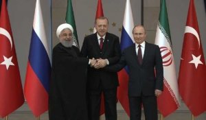Sommet Erdogan, Poutine et Rohani sur la Syrie: photo de famille