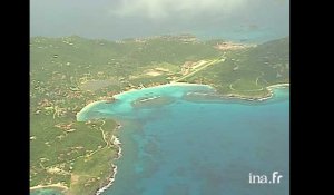 Saint Barthélemy-Guadeloupe : La baie de Saint-Jean et l'Eden Rock
