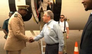 Visite du secrétaire général de l'ONU dans le centre du Mali