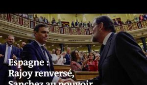En images : le gouvernement Rajoy renversé, Sanchez prend le pouvoir en Espagne
