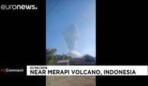 Eruption du volcan Merapi