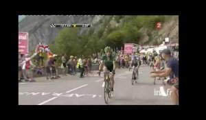 Attaque de Pierre Rolland derrière Contador