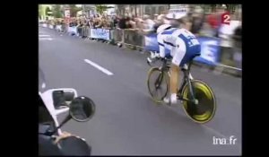 Victoire de Fabian Cancellara dans le prologue contre la montre à Liège