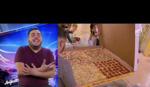 Une pizza géante pour Jaja ! (Les Anges 10) - ZAPPING PEOPLE DU 30/05/2018