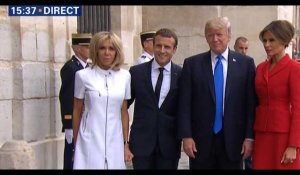 Les images de la visite à Paris de Donald et Melania Trump avec Emmanuel et Brigitte Macron