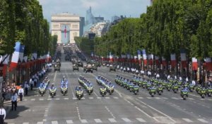 Le défilé des Champs-Elysées aux couleurs américaines avec Trump