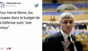 Pour Hervé Morin, les coupes dans le budget de la Défense sont "une erreur"