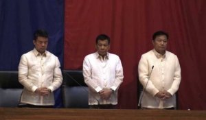 Philippines' Duterte arrives for State of the Nation address