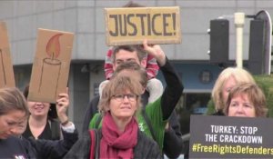 Bruxelles: manifestation d'Amnesty avant la réunion UE-Turquie