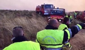 Port-de-Bouc : un incendie parcourt 40 hectares, 200 pompiers sur place