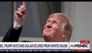 Donald Trump : Le président a regardé l'éclipse solaire aux Etats-Unis sans lunettes de protection (vidéo)