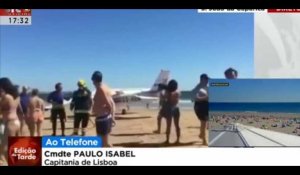 Portugal : Deux morts dans l'atterrissage d'urgence d'un petit avion sur une plage bondée (vidéo)