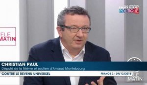 Arnaud Montebourg : son soutien Christian Paul attaque Benoît Hamon sur la question du revenu universel
