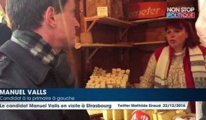 En visite à Strasbourg, Manuel Valls se dit "jeune et crémeux" comme le Munster
