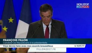François Fillon aux journalistes : " vous devrez faire avec mes sourcils broussailleux"