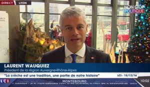 La crèche géante de Laurent Wauquiez provoque de vives tensions