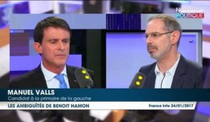 Manuel Valls attaque Benoît Hamon sur ses "ambiguïtés" avec l'islamisme radical