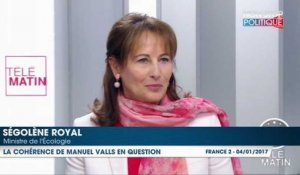Primaire à gauche : Ségolène Royal moque le manque de cohérence de Manuel Valls en matière d'écologie