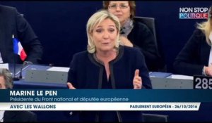 CETA Europe/Canada : Marine Le Pen soutient les Wallons