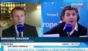 Emmanuel Macron attaque Benoît Hamon et refuse de publier la liste de ses donateurs