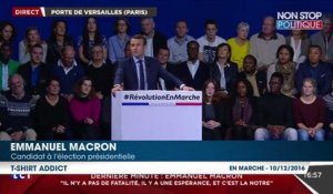 Emmanuel Macron revient sur la polémique du costard ''Je n'ai rien contre les gens qui portent des T-Shirt''