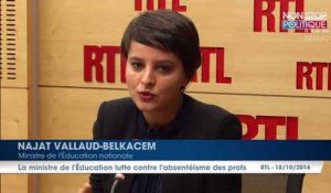 Najat Vallaud-Belkacem : "Les remplacements des profs ne seront plus contingentés géographiquement ni dans le temps"