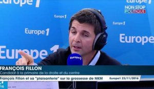 NKM enceinte : pour François Fillon, c'était une "mauvaise plaisanterie"