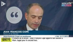 Primaire à droite : Jean-François Copé soutient Alain Juppé pour le second tour