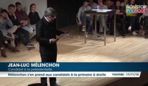 Primaire à droite : Jean-Luc Mélenchon dézingue les candidats