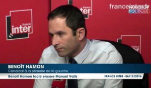Primaire à gauche : Benoît Hamon sur Manuel Valls "Sa candidature est la plus clivante qui soit"