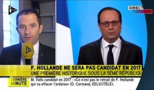 Renoncement de François Hollande : Benoît Hamon se "réjouit d'avance" de débattre avec Manuel Valls