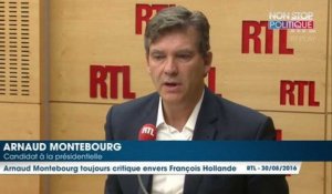 Arnaud Montebourg toujours critique envers François Hollande, il se veut moins virulent