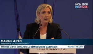 Attentat de Nice : Bernard Cazeneuve charge Marine le Pen ''Elle a été contre toutes les lois anti-terroriste''