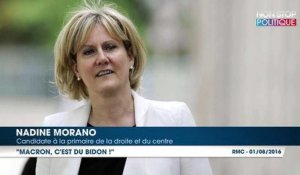 Nadine Morano tacle Emmanuel Macron et son mouvement politique "En marche !"
