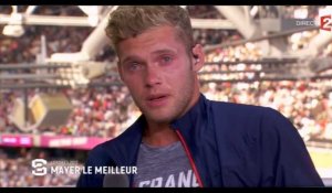 Mondiaux d'Athlétisme : Kevin Mayer fond en larmes en direct dans Stade 2 (Vidéo)