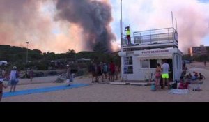 Var: des vacanciers évacués du camping à cause des incendies