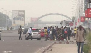 "Ville morte" en RD Congo: Kinshasa au ralenti