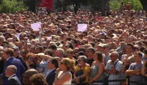 Barcelone : la minute de silence pour les victimes avec Mariano Rajoy et le roi Felipe VI