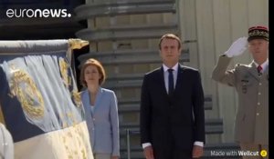 Visite d'Emmanuel Macron à la base militaire d'Istres