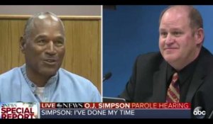 La réaction d'OJ Simpson à l'annonce de sa libération (vidéo)