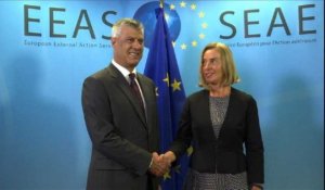 Dialogue Serbie/Kosovo : Mogherini rencontre Vucic et Thaci
