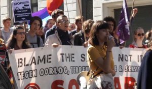 Des centaines d'étudiants contre Schild & Vrienden dans les rues de Gand