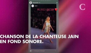 PHOTOS. Ilona Smet divine en lingerie au défilé ETAM à la Fashion Week de Paris
