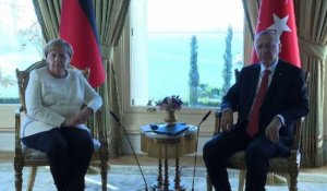 Sommet sur la Syrie: Erdogan reçoit Angela Merkel