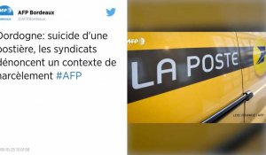 Dordogne. Le suicide d'une postière met en lumière un cas de harcèlement selon les syndicats.